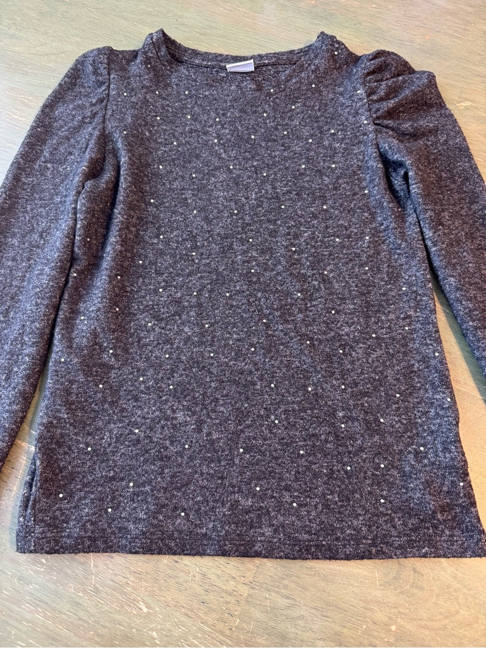 Zara Long Sleeve Top with Rhinestones
